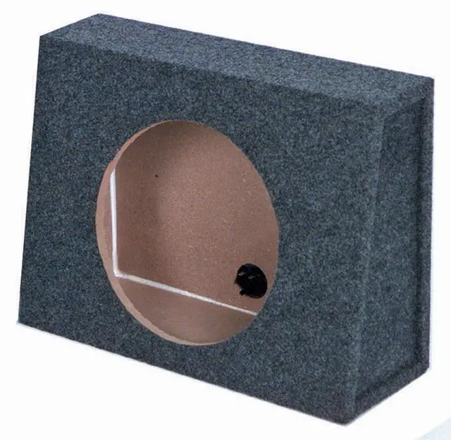 Alt view image 4 of 5 - 400 Watt 12 Inch Shallow Subwoofer + Q Power Slim Sub Car Box Enclosure