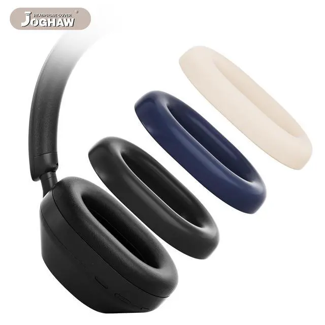 Alt view image 4 of 7 - Silicone Ear Pad Covers for Sony WH-1000XM5, Sweat-Proof, Anti-Scratch, Gym-Ready Ear Cushion Protectors, Easy to Clean, Soft Fit for Workout & Travel - Blue