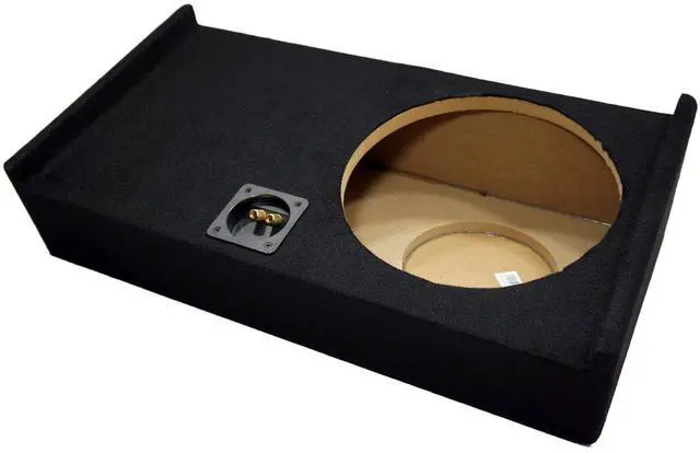 Alt view image 2 of 7 - Alpine S-W12D4 Type S 12" Loaded Sub Box Fits 2009-2015 Ford F150 SuperCrew | Single subwoofer enclosure, dual 4 ohm 1800-watt peak driver, truck-specific bass upgrade, 12 inch size