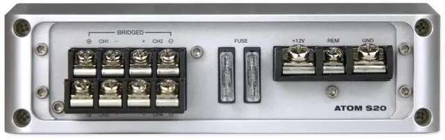 Alt view image 6 of 7 - Atom S20 4 Channel Bluetooth Amplifier w/Volt Meter+Mic for ATV/UTV
