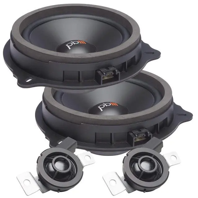 Alt view image 2 of 6 - A Pair of OE65C-FD 6.5" OEM Replacement Components with Pair of OE652-FD OEM Replacement Coaxial Compatible with Select Vehicles