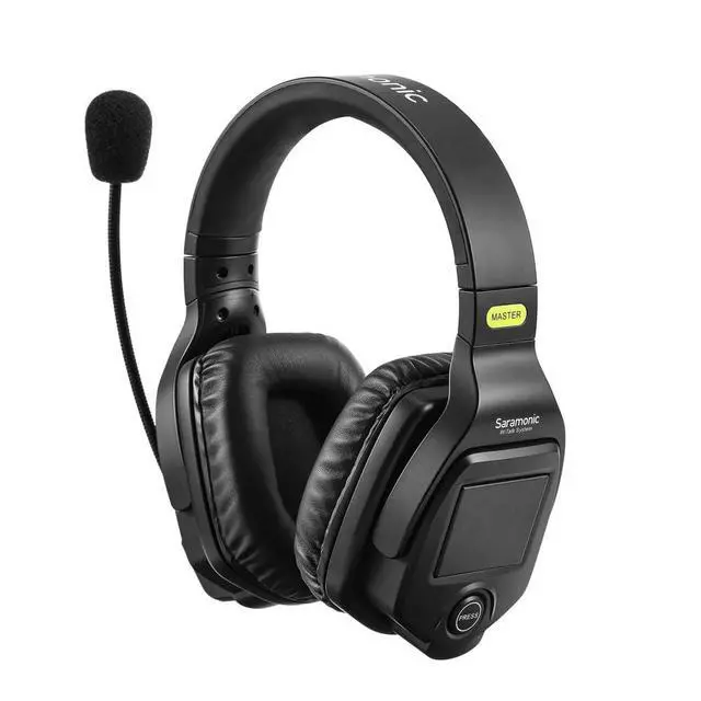 Alt view image 4 of 7 - WiTalk-DMH | Dual-Ear Wireless Intercom Master Headset for the WiTalk Intercom System & Carry Case