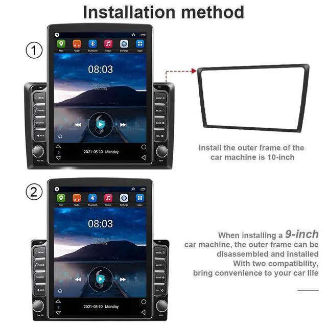Alt view image 2 of 7 - 2+64G Double Din Radio Stereo for Hummer H3 2006-2010 with Wireless Carplay & Android Auto,9.7 Inch Android 15 Car Audio Receiver GPS Navigation Unit with Bluetooth Head Unit WiFi SWC
