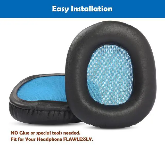 Alt view image 4 of 6 - SA902 Headphone Premium Protein Leather Replacement Earpads Compatible with SADES SA902 SA903 SA905 Headphone Earpads Cushion