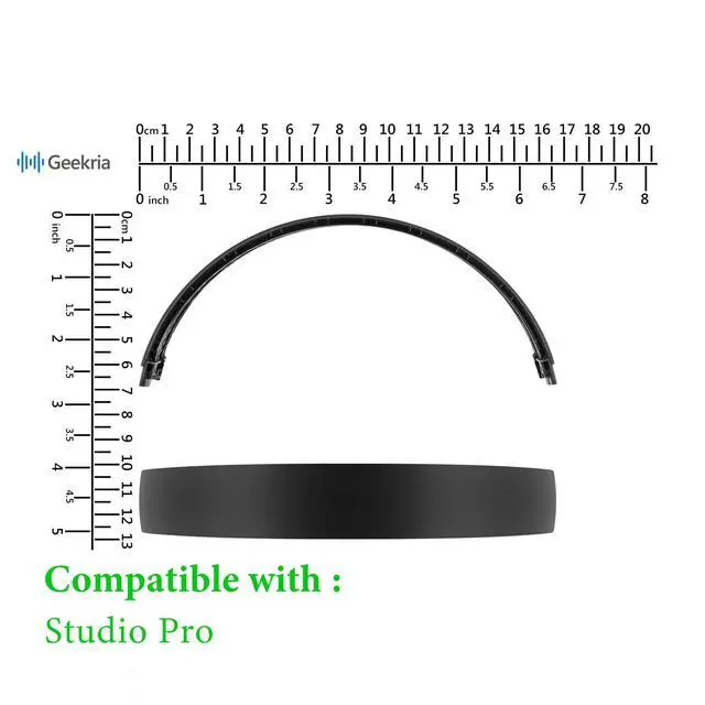 Alt view image 6 of 6 - Replacement Headband Pad Compatible with Beats Studio Pro (A2924) Headphones, Replacement Band Repair Part (Black)