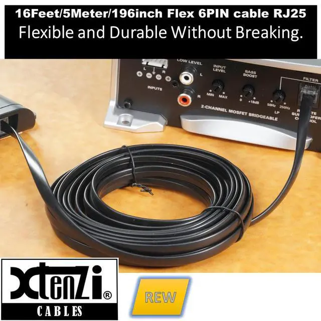 Alt view image 2 of 7 - 6Pin Flex Cable XTFC Wire Accessory XT91672 for Amp Remote Bass Knob Compatible with JBL BassPro SL Micro Nano Amplifiers