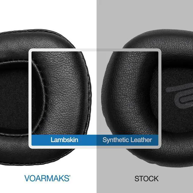 Alt view image 3 of 6 - Sheepskin Real Leather Ear Pads Foam Cushion Compatible with Audeze Sine Planar Headphone (Sheepskin Leather)