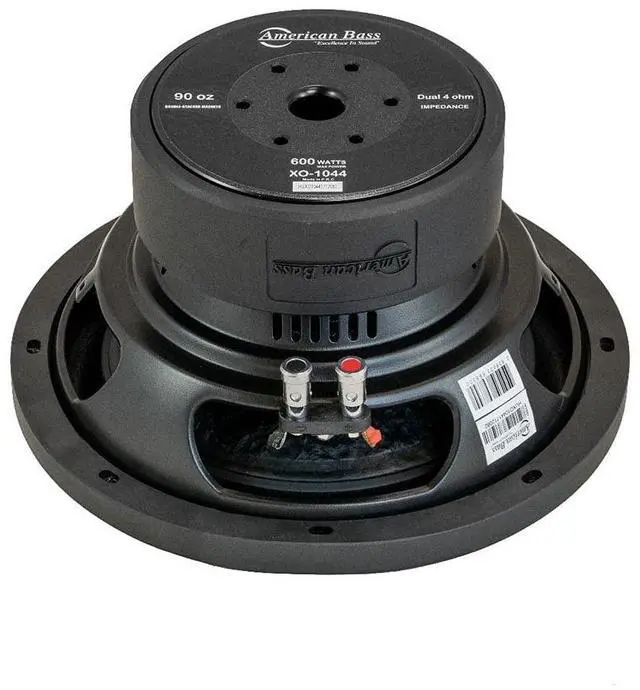 Alt view image 4 of 5 - 2 XO 1044 10" 600 Watt Car Audio Subwoofers DVC 4-ohm Subs XO1044