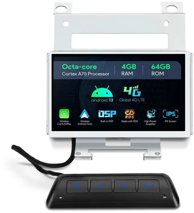 Main image of Android 14 Car Stereo for Land Rover Freelander 2 (2007-2012), 7 IPS Touch Screen Car Radio GPS Navigation Bluetooth Built-in DSP Head Unit Wireless CarPlay Android Auto (4+64GB)