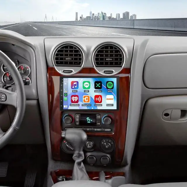 Main image of 7'' Car Radio for GMC Envoy 2002-2006 with Wireless CarPlay Android Auto | Android 13 Touchscreen Stereo for GMC Envoy with GPS Bluetooth SWC WiFi FM AHD Backup Camera MirrorLink 2+32G