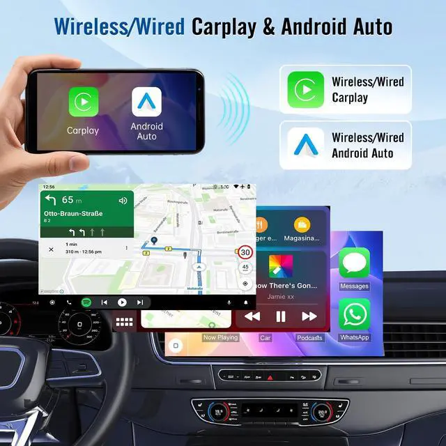 Alt view image 4 of 7 - 7'' Car Radio for GMC Envoy 2002-2006 with Wireless CarPlay Android Auto | Android 13 Touchscreen Stereo for GMC Envoy with GPS Bluetooth SWC WiFi FM AHD Backup Camera MirrorLink 2+32G