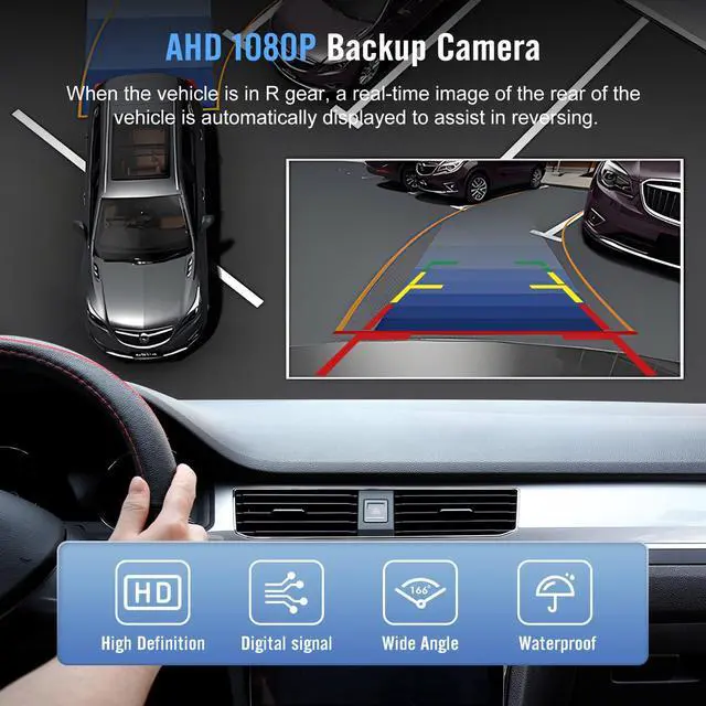Alt view image 6 of 7 - 7'' Car Radio for GMC Envoy 2002-2006 with Wireless CarPlay Android Auto | Android 13 Touchscreen Stereo for GMC Envoy with GPS Bluetooth SWC WiFi FM AHD Backup Camera MirrorLink 2+32G