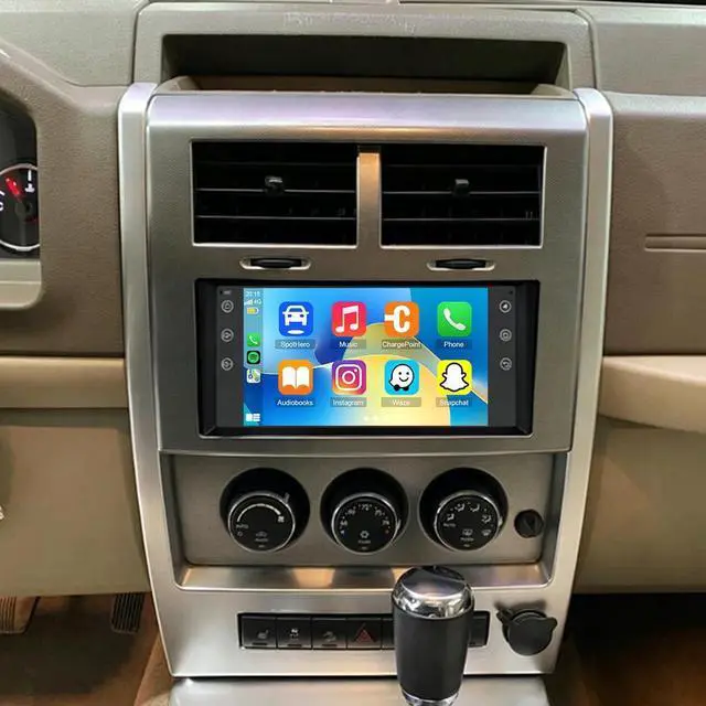 Main image of Double Din Car Stereo Radio for 2008 2009 2010 2011 Jeep Liberty with Wireless Carplay Android Auto 7IN Touchscreen for Jeep Liberty Car Stereo GPS Bluetooth WiFi FM DSP SWC-2+32G