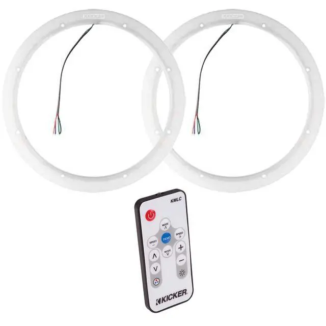 Main image of 50KLSR65 6.5" Weather Proof Led Lighted Speaker Ring, Pair w/ 41KMLC LED Remote Bundle