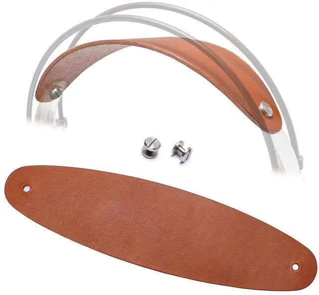 Main image of Genuine Leather Headband Strap with Flat Screw Nut Upgrade - Compatible with AKG K701, K702, Q701, Q702, K601, K612, K712 Headphones, Premium Handcrafted, Durable & Breathable
