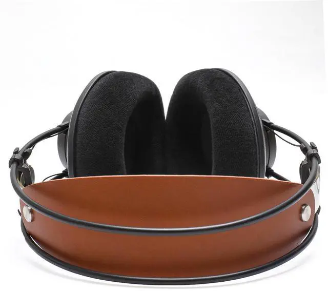 Alt view image 6 of 7 - Genuine Leather Headband Strap with Flat Screw Nut Upgrade - Compatible with AKG K701, K702, Q701, Q702, K601, K612, K712 Headphones, Premium Handcrafted, Durable & Breathable
