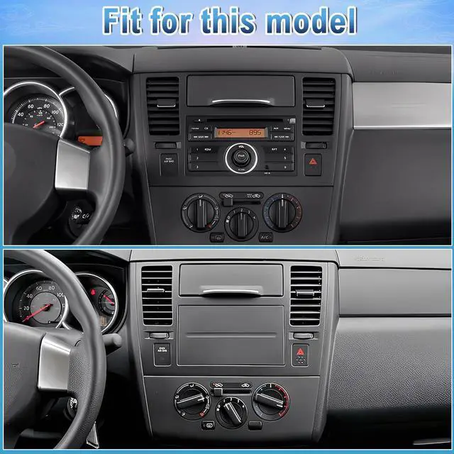Alt view image 7 of 7 - Android 14 Double Din Car Stereo Radio for Nissan Versa 2007-2011 | 7" Touchscreen Car Radio w/Wireless Carplay Android Auto GPS WiFi Bluetooth RDS DSP SWC Mic Backup Camera