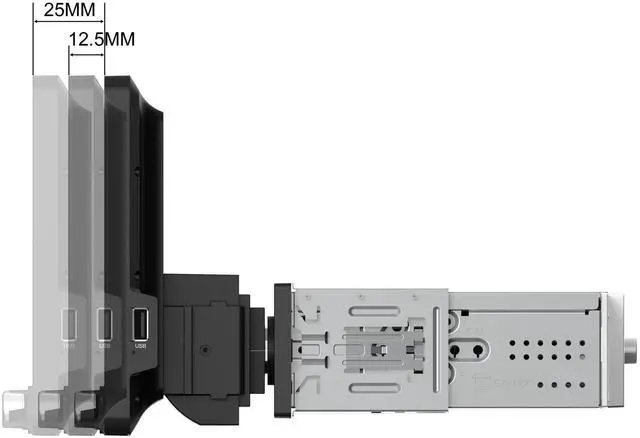 Alt view image 7 of 7 - DM90MIR 9 inch Mechless Multimedia Receiver with USB Screen Mirroring for Apple and Android Smartphones l Built-in Bluetooth l 240 Watts MOSFET Power (60W x 4)