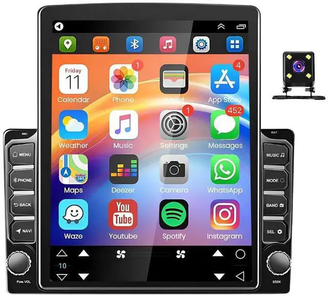 Alt view image 3 of 6 - 9.7 inch Car Stereo for Cadillac Escalade ESV 2003 2004 2005 2006, 2+64G Touch Screen Radio for Cadillac Escalade Android 14 Head Unit 2003-2006 Carplay Android Auto GPS Navigation with Backup Camera