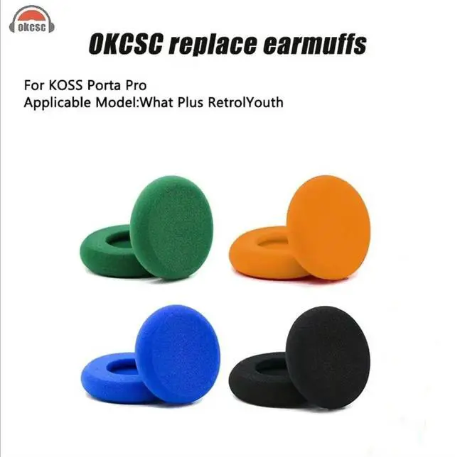 Alt view image 5 of 7 - Headphone Pads Compatible with RP-HT21 PX100 PMX100 PMX200 PC36 Koss Porta Pro(PP) Hydrophilic Cool Non-Latex 2.36Inch / 4 Pair Black