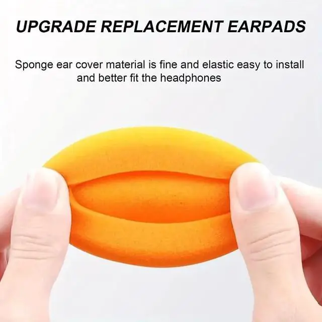 Alt view image 4 of 7 - Headphone Pads Compatible with RP-HT21 PX100 PMX100 PMX200 PC36 Koss Porta Pro(PP) Hydrophilic Cool Non-Latex 2.36Inch / 4 Pair Black