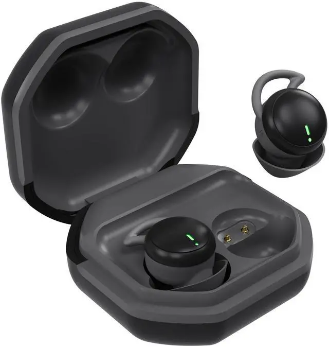 Main image of Noise Cancelling Sleep Earbuds, Invisible Mini Ear Plugs for Work, Black | Wireless Touch Controls, Silicone, Side Sleeper Design, Bluetooth 5.3 Chip, 4Hr Battery, Up To 20Hr With Case, for Sleeping