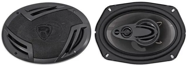 Alt view image 7 of 7 - RV69.4A 6x9 4-Way Car Speaker Pair Bundle with RXA-F1 Amplifier | 1000W Peak / 220W RMS, RXA-F1 1600W Peak / 400W RMS, RV5.3A 5.25" 3-Way Speaker Pair, RWK42 4 Gauge Kit, 4-Items