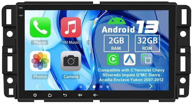 Main image of Android 13 Double Din Car Radio for G*MC Pontiac G6 2005-2010 | 2G+32G 8" Touch Screen Car Stereo with Wireless Carplay Android Auto GPS WiFi SWC