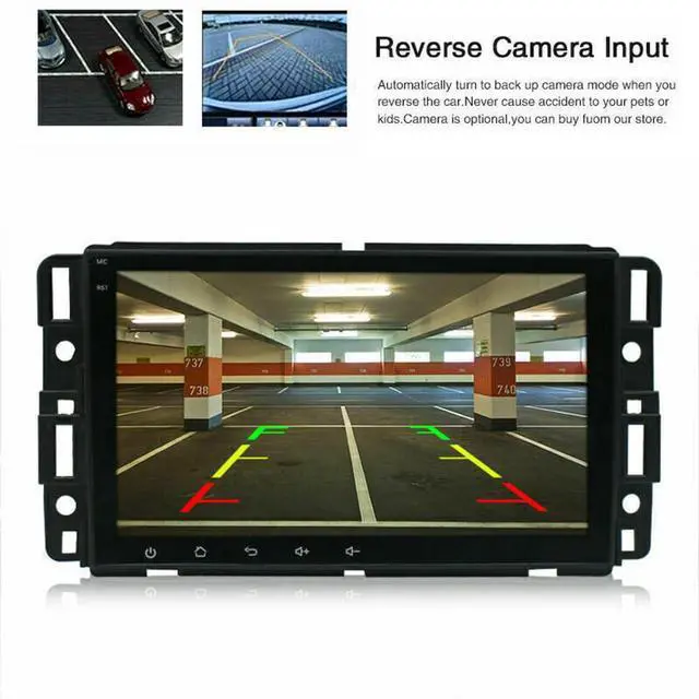 Alt view image 5 of 7 - Android 13 Double Din Car Radio for G*MC Pontiac G6 2005-2010 | 2G+32G 8" Touch Screen Car Stereo with Wireless Carplay Android Auto GPS WiFi SWC