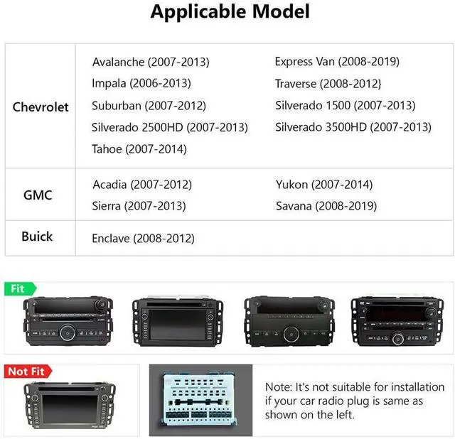 Alt view image 3 of 7 - Android 13 Double Din Car Radio for G*MC Pontiac G6 2005-2010 | 2G+32G 8" Touch Screen Car Stereo with Wireless Carplay Android Auto GPS WiFi SWC