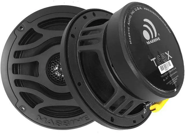 Main image of T65X 6.5 Marine Coaxial LED Speakers | 120W RMS / 240W Max, IP65 Waterproof, RGB LED Lighting, UV Resistant, High-Fidelity Audio for Boats, UTV & Outdoor Systems