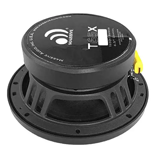 Alt view image 3 of 5 - T65X 6.5 Marine Coaxial LED Speakers | 120W RMS / 240W Max, IP65 Waterproof, RGB LED Lighting, UV Resistant, High-Fidelity Audio for Boats, UTV & Outdoor Systems
