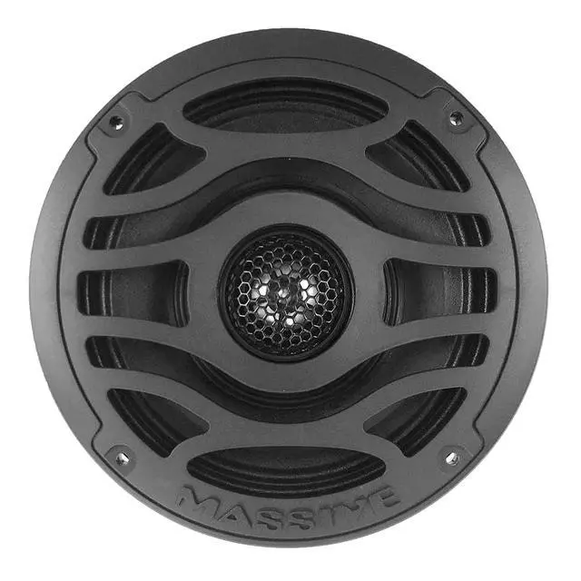 Alt view image 2 of 5 - T65X 6.5 Marine Coaxial LED Speakers | 120W RMS / 240W Max, IP65 Waterproof, RGB LED Lighting, UV Resistant, High-Fidelity Audio for Boats, UTV & Outdoor Systems