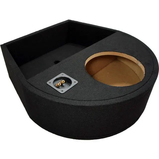 Alt view image 3 of 7 - Alpine SWT-10S2 Spare Tire Subwoofer Box Single 10" Loaded Enclosure | Wheel-well bass keeps cargo room free, hidden custom fit, matched woofer and cabinet ready to wire, 10 inch size