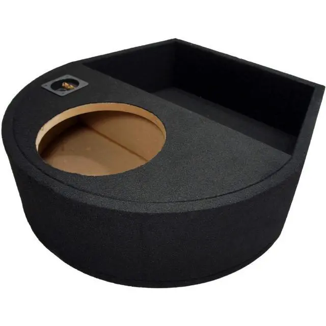 Alt view image 4 of 7 - Alpine SWT-10S2 Spare Tire Subwoofer Box Single 10" Loaded Enclosure | Wheel-well bass keeps cargo room free, hidden custom fit, matched woofer and cabinet ready to wire, 10 inch size