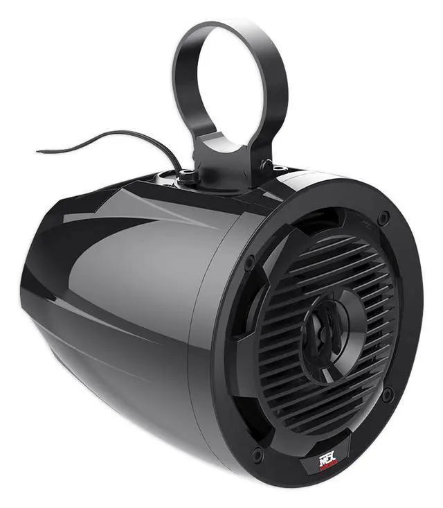 Alt view image 3 of 7 - Pair WET65T 6.5" 300 Watt Marine Boat Wakeboard Tower Speakers - Black