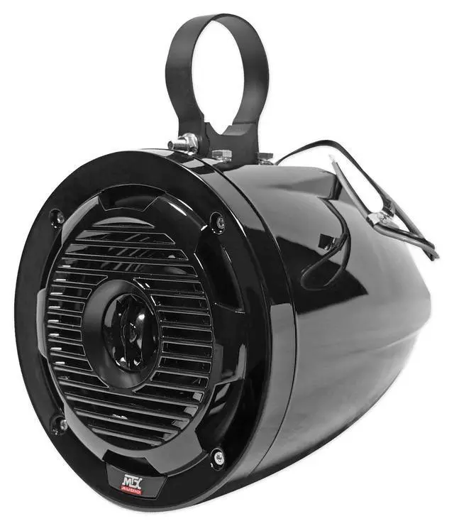 Alt view image 4 of 7 - Pair WET65T 6.5" 300 Watt Marine Boat Wakeboard Tower Speakers - Black