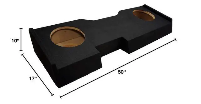 Alt view image 3 of 3 - 2014-2018 Chevy Silverado Crew Cab CompC CWCS10 Dual 10 Sub Box 2 Ohm New Bundle
