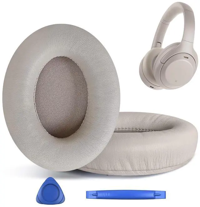 Main image of Replacement Ear Pads for Sony WH-1000XM4 (WH1000XM4) Over-Ear Headphones, Earpads Cushions with High-Density Noise Isolation Foam, Added Thickness (Gold)