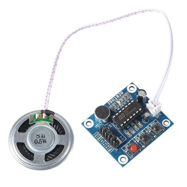 Alt view image 3 of 7 - 6PCS ISD1820 Voice Recording Recorder Module with Mic Sound Audio Loudspeaker