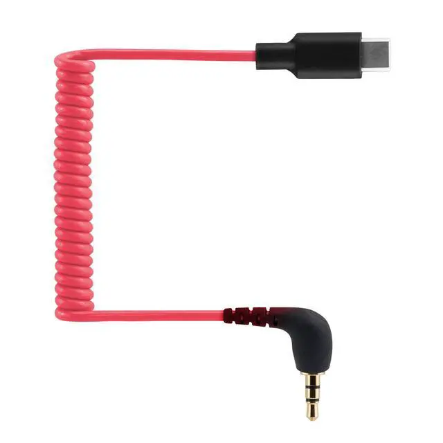 Alt view image 5 of 5 - USB C to TRS Cable for Hollyland Lark M2S / GODOX comica Saramonic SYNCO Wireless Microphone Coiled 3.5mm OTG Cable DAC Audio Mic Cord for Samsung Galaxy S23 Android iPhone 15 16 Pro Max