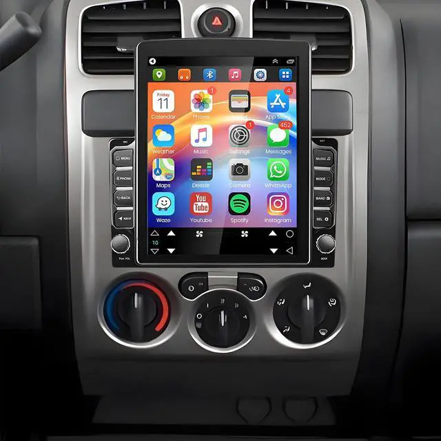 Main image of 9.7 inch Touchscreen Car Stereo Fit for Chevy Colorado 2004-2012, Android 13 Double Din Car Radio with Carplay & Android Auto in-Dash Navigation BT Mirror Link WiFi Backup Camera 2+32G