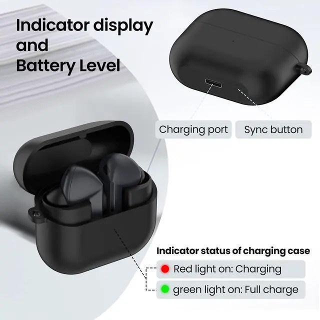 Alt view image 5 of 7 - Charging Case Compatible with Samsung Galaxy Buds 3 Pro SM-R630 Headphones Earbuds Accessories Type C Charge Cable 3.3FT (not for Buds 3 SM-R530)
