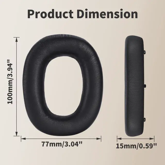 Alt view image 7 of 7 - Lambskin Earpads for Bowers & Wilkins PX8/PX7 S2/PX7 S2e Headphones, Black | Perfect Fit, Simple Quick Install, Noise Isolation, Enhanced Durability, Ergonomic, Long Sessions, Memory Foam