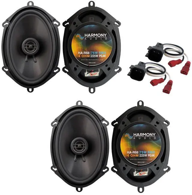 Main image of Fits Ford Escape 2008-2012 Front Rear Speaker Replacement Kit | Plug-and-play wiring harnesses for door panels, no cutting or splicing, restores factory sound, simple drop-in upgrade