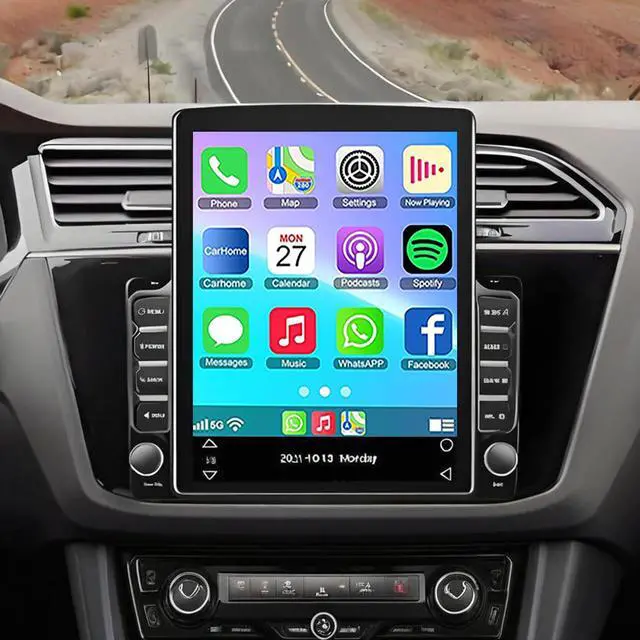 Main image of Car Radio for Chevrolet Trailblazer 2002-2009 Wireless Carplay & Android Auto, 9.7 Inch IPS Touch Screen for Chevrolet Car Stereo Bluetooth FM in Dash GPS WiFi Backup Camera SWC-2+32G