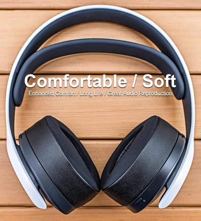 Alt view image 5 of 7 - PS5 Cooling Gel Earpads - Compatible with PS5 PlayStation 5 Pulse 3D Headset (Hybrid Cooling Fabric)
