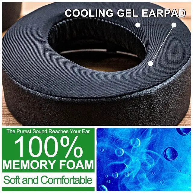 Alt view image 7 of 7 - PS5 Cooling Gel Earpads - Compatible with PS5 PlayStation 5 Pulse 3D Headset (Hybrid Cooling Fabric)
