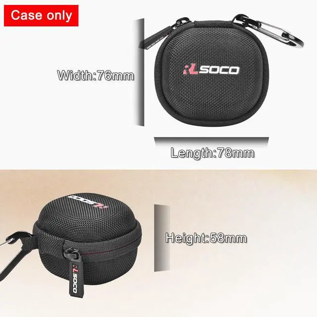 Alt view image 2 of 7 - Carrying Case for Anker Soundcore P40i Noise Cancelling Wireless Earbuds - Black (Case Only)
