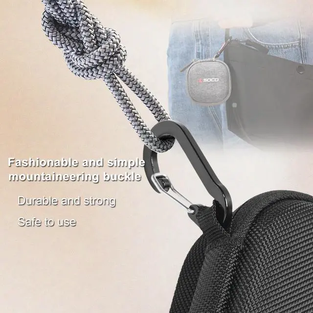 Alt view image 4 of 7 - Carrying Case for Anker Soundcore P40i Noise Cancelling Wireless Earbuds - Black (Case Only)
